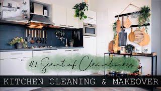 [SUB] #1. SCENT OF CLEANLINESS | DIY Small Kitchen Makeover On a Budget, Renter-Friendly & Cleaning