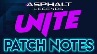  Asphalt Legends UNITE - PATCH NOTES 