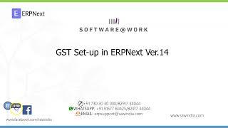 Simple GST Setup in ERPNext Ver.14