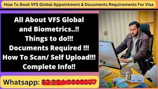 How To Book Appointment On VFS Global | How to apply Visa in VFS Global And VFS Documents List