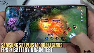 Samsung S21 Plus Mobile Legends Gaming test MLBB