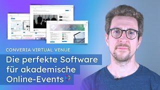 Akademische Online-Konferenzen – Die wichtigsten Features | Demo Converia Virtual Venue