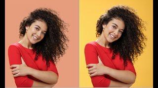 Remove Hair Background Using Refine Edge in Photoshop 2022