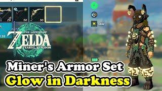 Miner's Armor Set Location in Zelda Tears of the Kingdom (Glow in Darkness)