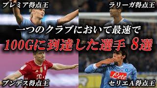 【1試合1点ペース!?】1クラブで100ゴールを最短で達成したサッカー選手8選