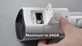 Insert Micro SD Card for SY2L Wireless Outdoor Waterproof Security IP Camera