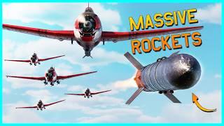 THE LARGEST ROCKETS IN WAR THUNDER ARE INSANE - F6F Tiny Tims