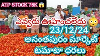 23/12/24 Anantapuram Tomato Market Price Today || Anantapuram Today Tomato Market Rate In  #today