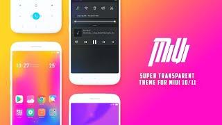 Super Transparent Theme for MiUi 10 With - MiUi 11 Animated icons | Theme Of The Week 