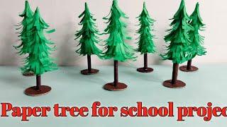 Paper Tree for School Project/3D Paper Tree for model/paper tree craft/Easy diy paper tree