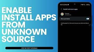 How To Enable Install Apps From Unknown Source On Android Phone