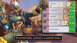 when a junkrat onetrick joins a 5 stack...