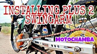 Installing M.T.V SUPHANBURI lightened swing arm plus 2 Raider 150| MOTOCHAMBA