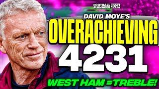 OVERACHIEVING 4-2-3-1 FM24 Tactics! | West Ham = Treble! | 3+ Goals Per Game!