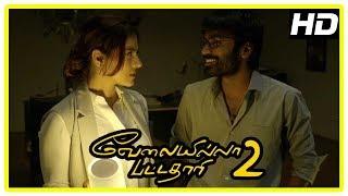 Dhanush New Movie 2017 | VIP 2 Scenes | Dhanush and Kajol get stuck at the office | Amala Paul