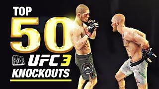 EA SPORTS UFC 3 - TOP 50 UFC 3 KNOCKOUTS - Community KO Video ep. 1