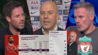 Tottenham vs Liverpool 3-6 Carragher Redknapp Debate Liverpool's Strength️Arne Slot Salah Interview