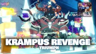Beating XMAS23 EVENT! Krampus Revenge! | TDS (Roblox)
