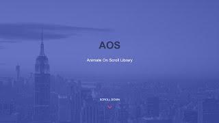 How to Install the AOS Library | AOS Animate On Scroll Library | Web Development Skills