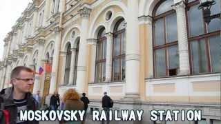 Sapsan arriving MOSKOVSKY RAILWAY STATION St Petersburg Russia