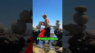 The Art of Professional Rock Stacking Unbelievable #shorts