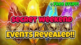 FREE STUFF AND SECRET EVENTS REVEALED!!!!!!!!!!!  Raid: Shadow Legends