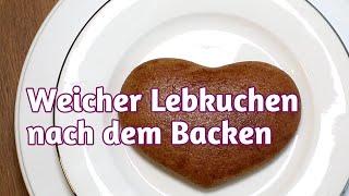 Lebkuchen nach Omas Rezept - gleich weich nach dem Backen