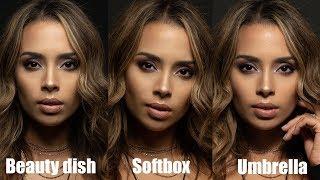 Beauty dish vs Softbox vs Umbrella | Light Modifiers Compared!