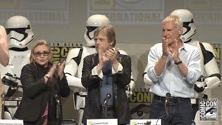 Harrison Ford, Mark Hamill, Carrie Fisher appear in Star Wars: The Force Awakens panel at SDCC 2015