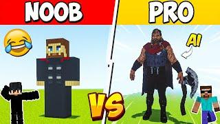 NOOB vs PRO: But Ai Build THOR For Me | Build Battle Minecraft