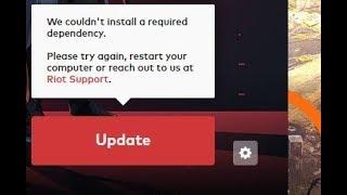 We couldnt install a required dependency Error Fixed on Valorant 2020