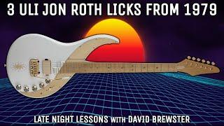 3 Uli Jon Roth Licks From 1979