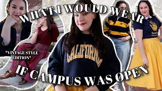 WHAT I WOULD WEAR IF CAMPUS WAS OPEN | Vintage College Student Lookbook | UC Berkeley