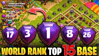 *LAST DAY* GLOBAL TOP 15 BEST TH16 BASE LINK |Th16 New Anti Root Rider Base| Top Player Legend Base