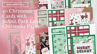 40 Christmas Cards from JoAnn Park Lane 2024 Christmas Pad