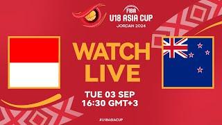 Group Phase | Indonesia v New Zealand | Full Basketball Game | FIBA U18 Asia Cup 2024