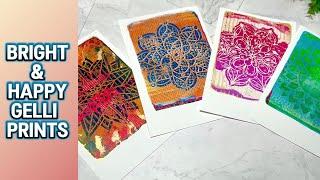 Bright & Happy Gelli Prints