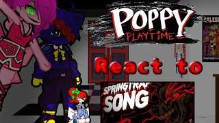 poppy playtime react to FNAF song (poppy playtime x Gacha) enjoy the video