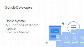 Basic syntax and functions in Kotlin