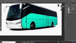 Bus Mockup Tutorial Photoshop