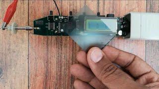 Repairing digital Handheld SCOP and showing how to fix black spot LCD