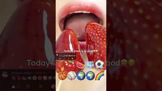 asmr STRAWBERRY 딸기 eating sounds