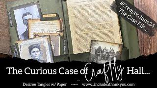 Hardbound Journal | Curious Case of Craftly Hall | Case File!  #creeponjune24