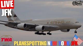 Live Sunday Planespotting New York (JFK) Airport 22 BetriebA380 Ethihad & Lufthansa