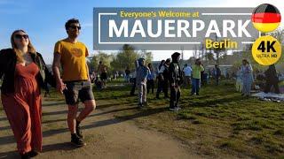 The World's Coolest City Park  Mauerpark Virtual Walking Tour BERLIN (4K)