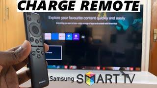 How To Charge Your Samsung Smart TV Solar Remote