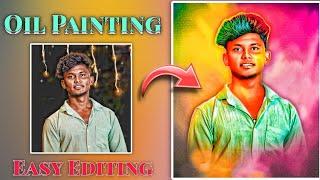 Oil Painting Editing Full Tutorial in Tamil  Trending Photo Editing in Picsart 