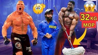 ELITE Powerlifter ANATOLY Use 32kg Mop in a GYM  | Pretended to be a CLEANER #3