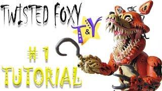 Как слепить Твистед Фокси ФНАФ из пластилина Туториал 1 Twisted Foxy from clay Tutorial 1