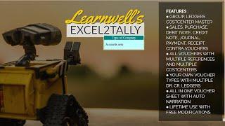 Excel to Tally - All in One_Accounts Only | Learnwell